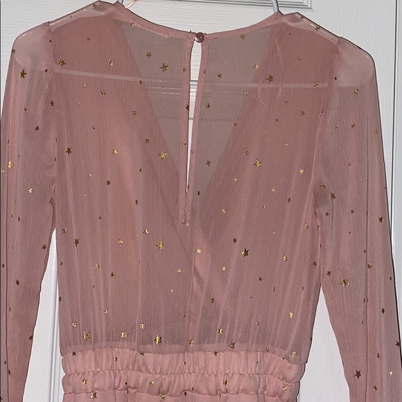 Pink dress with gold stars - Picture 3 of 7